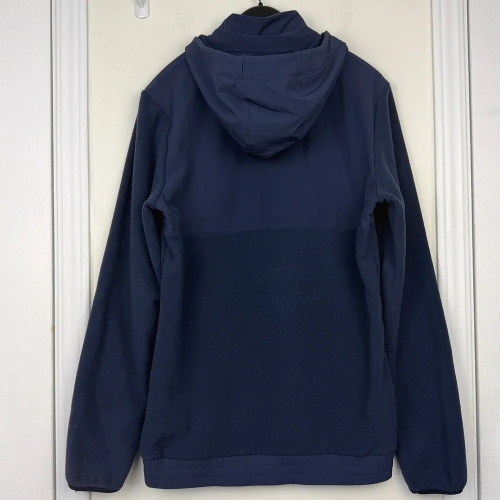 Jordan UNC Tar Heels Hoodie Men Small Quarter 1/4 Zip Fleece Pullover Navy Blue